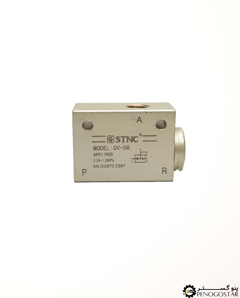 تخلیه سریع کتابی پنوماتیک سایز 1/4 اس تی ان سی QV-04 (STNC)